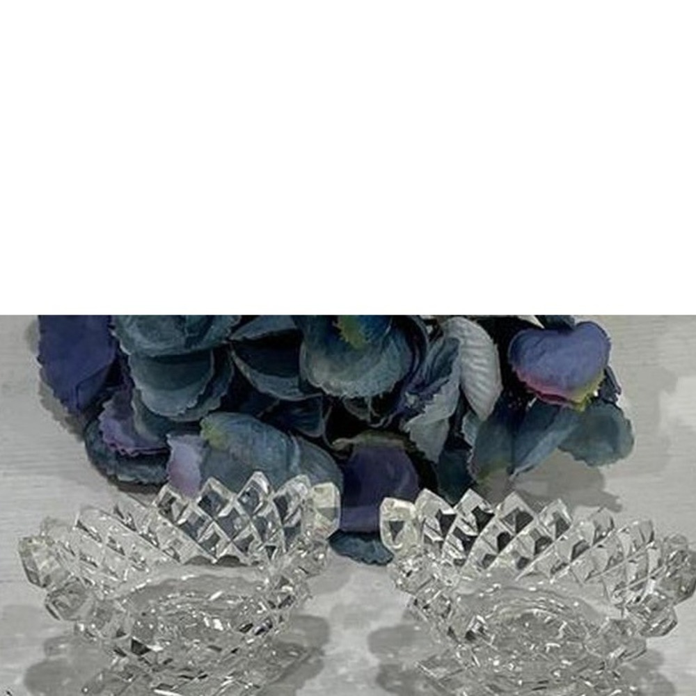 Vintage‎ Glass master Salt Cellar bundle of 2 Open Salts, Mini Bowls